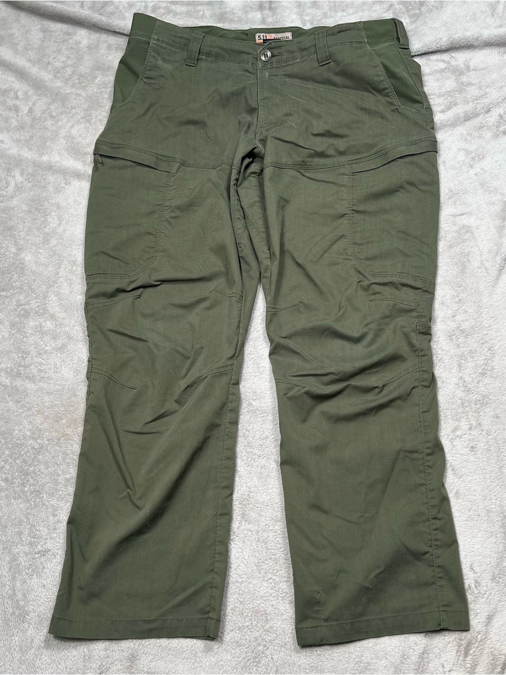 5.11 Tactical Apex Cargo Pants Mens 38x29 Green Stretch Workwear 74434